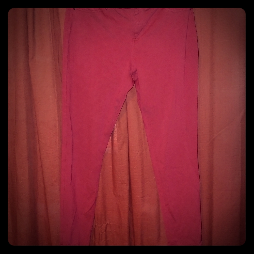 Red Stretchy, Skinny Pants